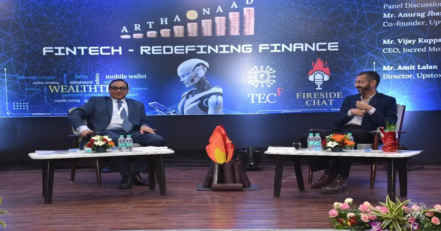 Fire side chat with Mr V.S. Sundaresan -Executive Director SEBI (L) moderated by Mr. Srinath Sridharan- Business Advisor & Coach (R)