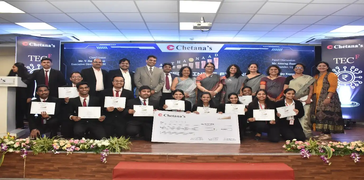 Winner of Finnopreneurs- Team Arthavidhi along with CEO-CIMR&CKIMR and Director- CIMR and Faculties